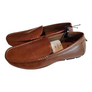NWT  GEORGE Cognac Brown Men's Grayson Driver Slip-on Loafer Shoe